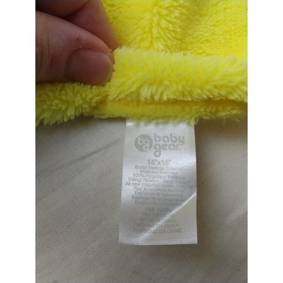 Baby Gear Plush Gray Bear Yellow Lovey Paw Prints - Picture 6 of 6